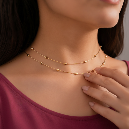 Golden Stardust Necklace