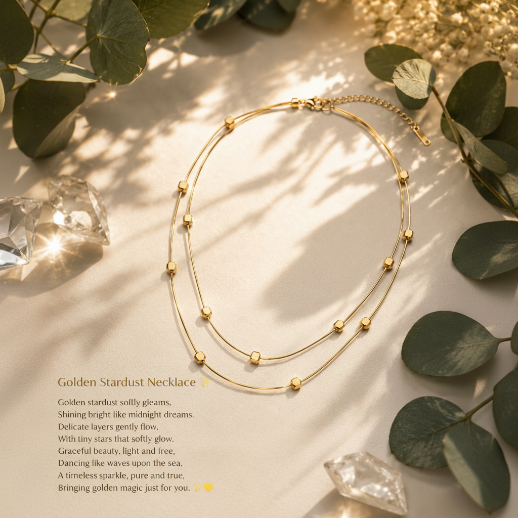 Golden Stardust Necklace