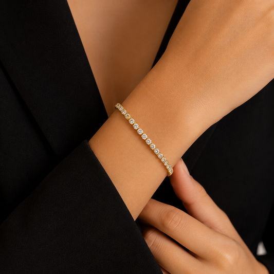 Celestial Spark Tennis Bracelet