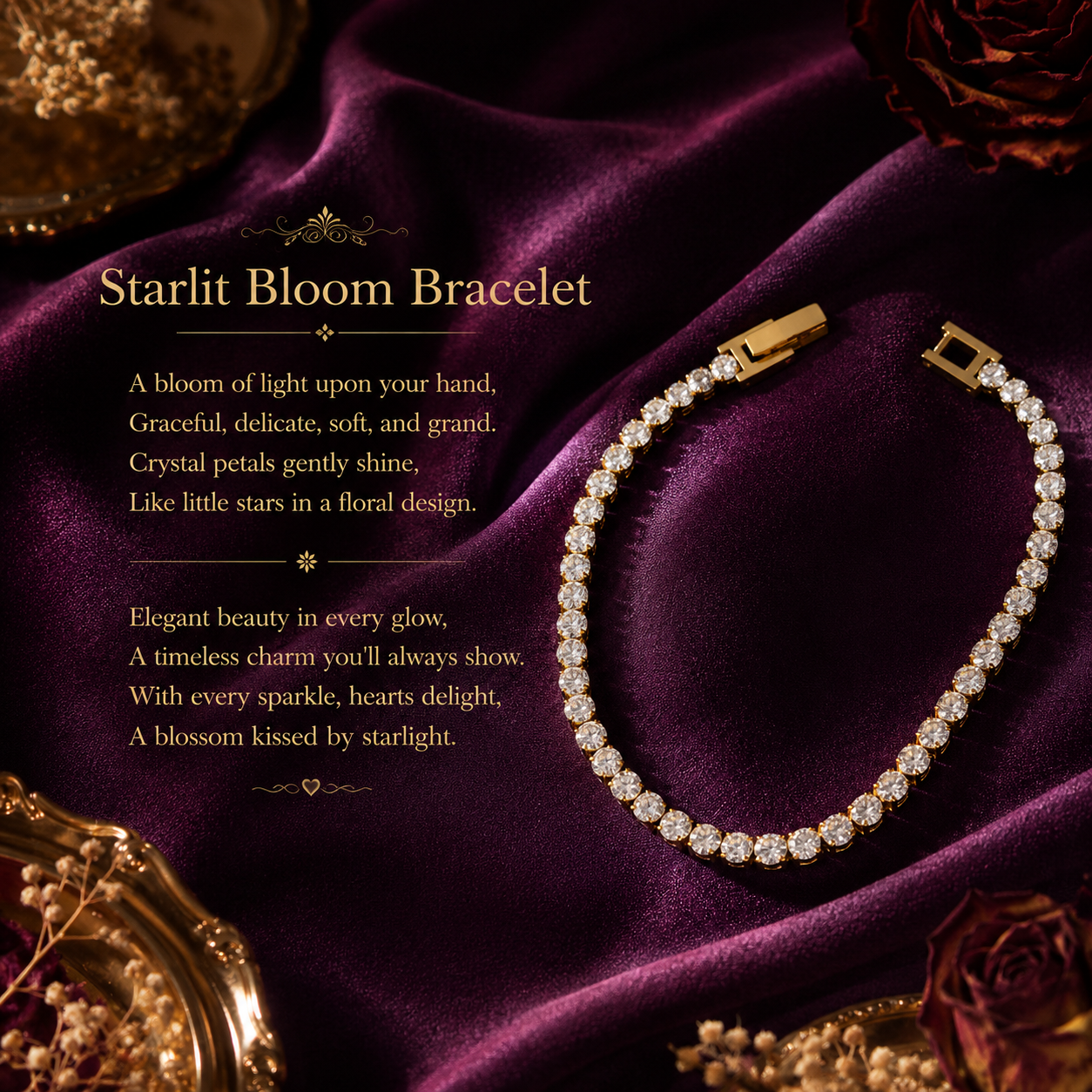 Celestial Spark Tennis Bracelet
