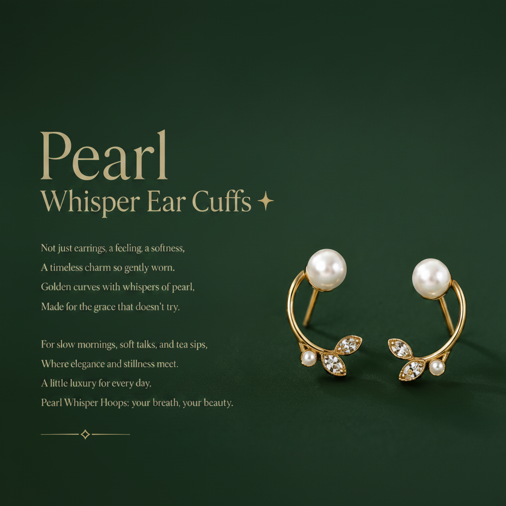 Pearl Whisper Ear Cuffs
