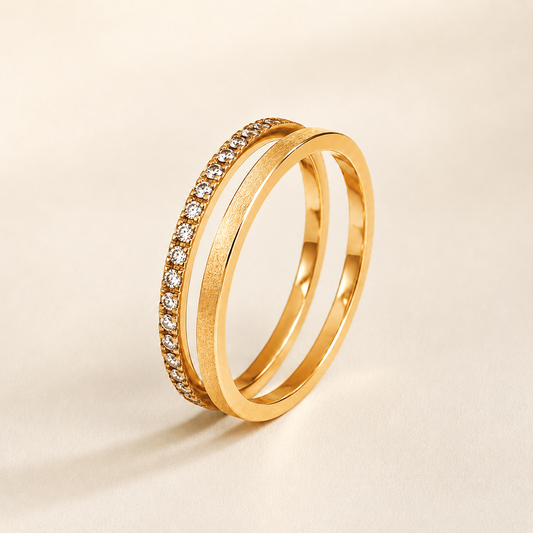 Harmony Pavé Duo Ring