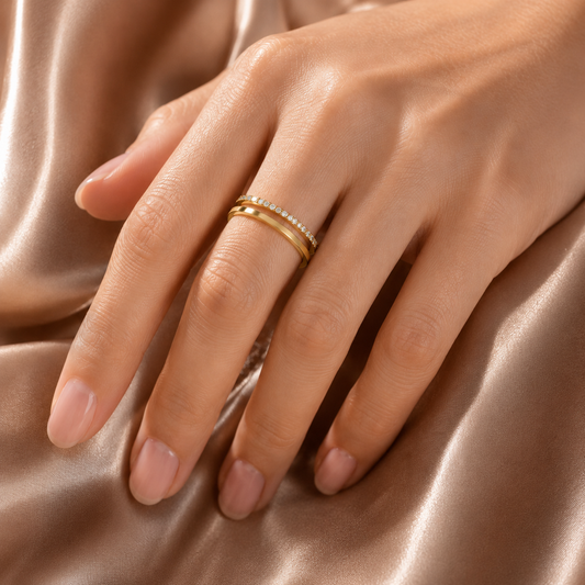 Harmony Pavé Duo Ring