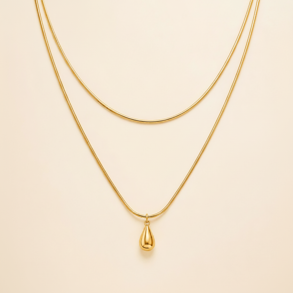 Golden Dewdrop Necklace