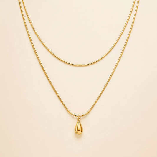 Golden Dewdrop Necklace