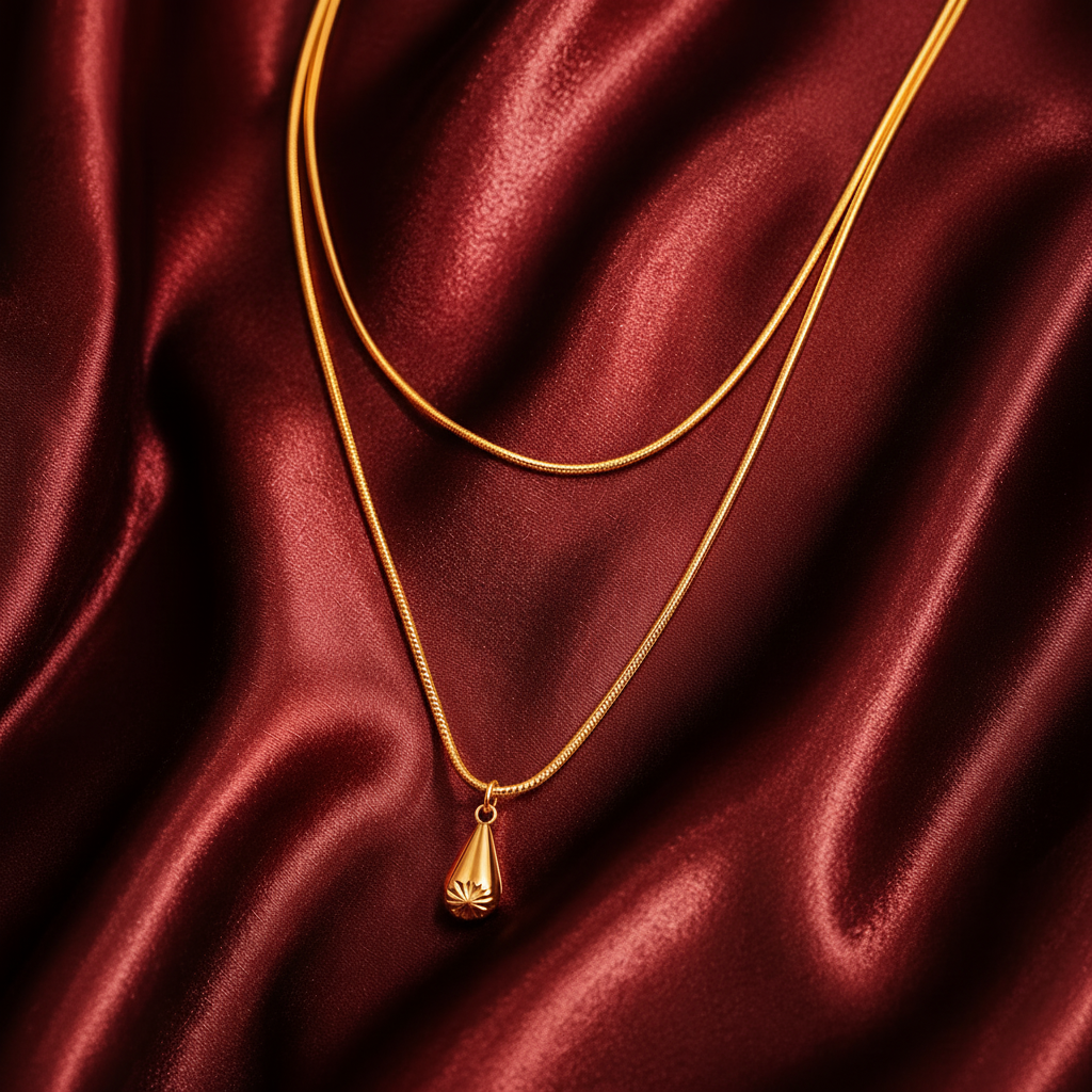 Golden Dewdrop Necklace