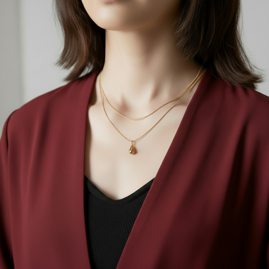 Golden Dewdrop Necklace