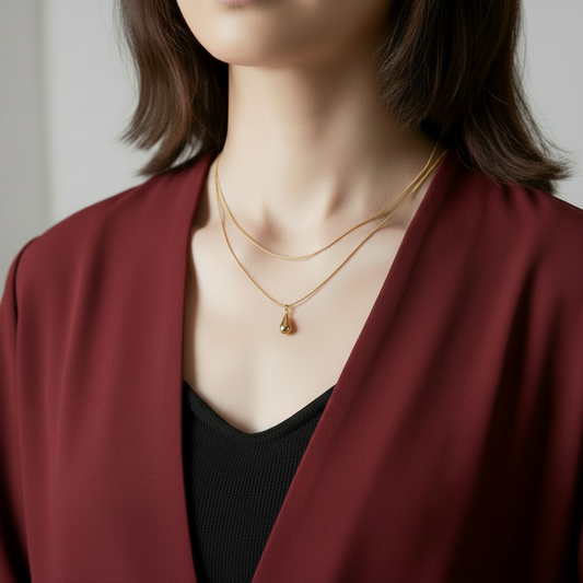 Golden Dewdrop Necklace