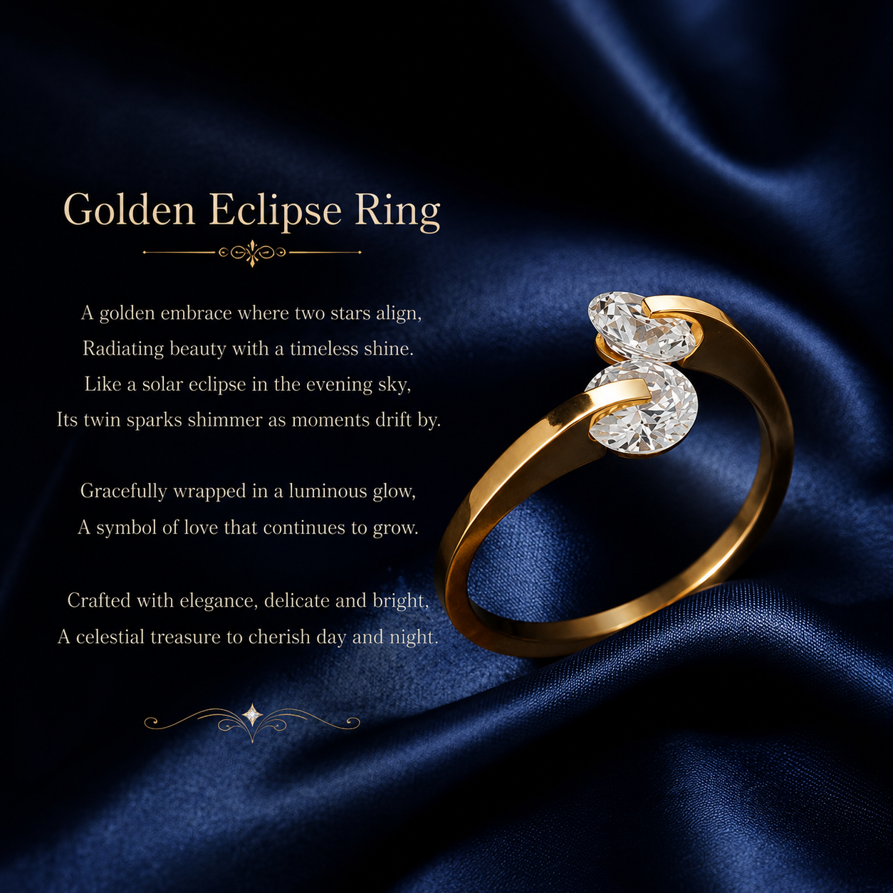 Golden Eclipse Ring