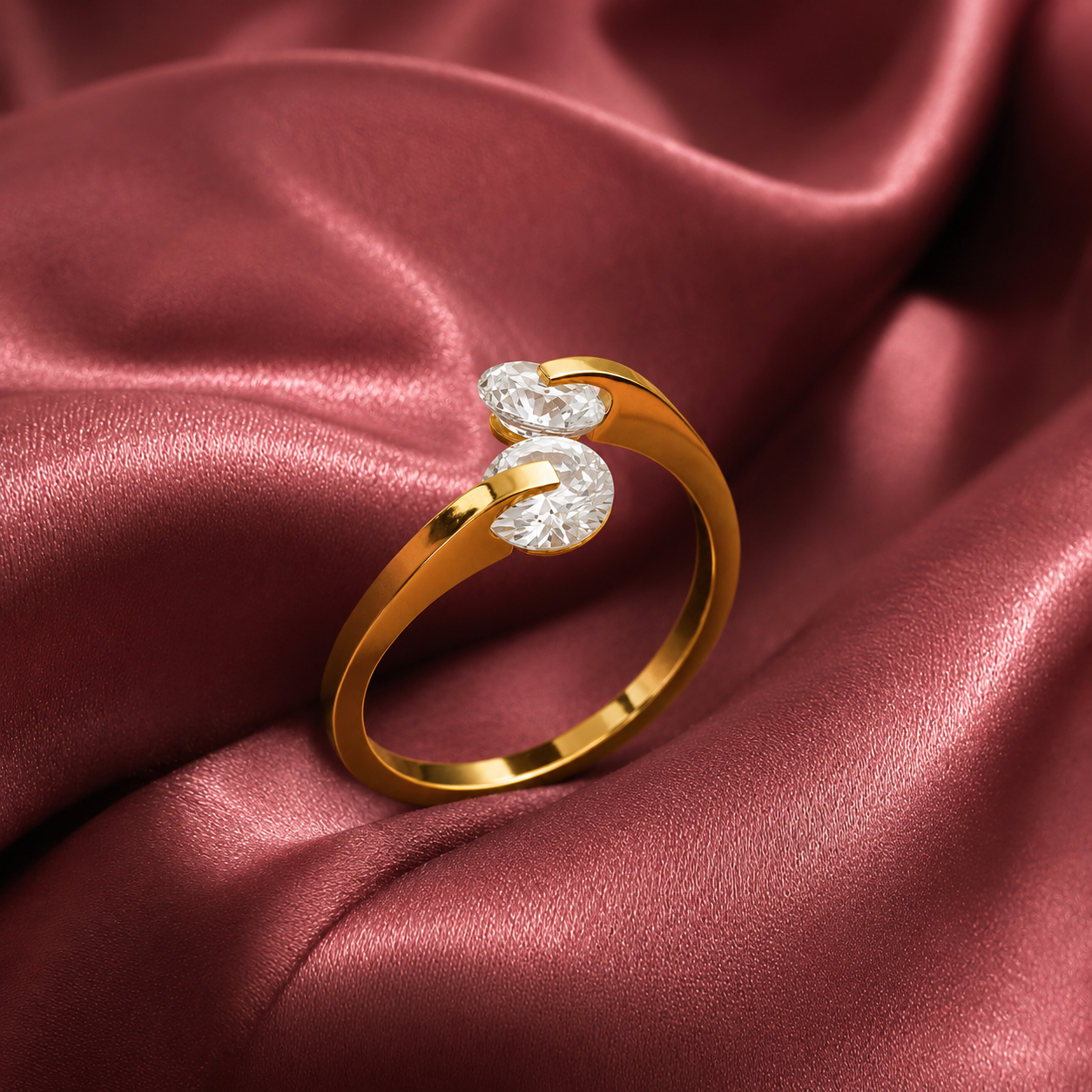 Golden Eclipse Ring