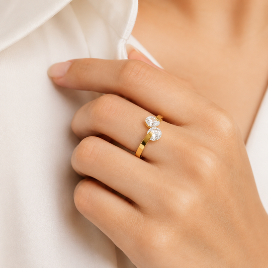 Golden Eclipse Ring