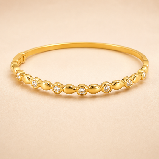 Radiant Dew Bangle Bracelet