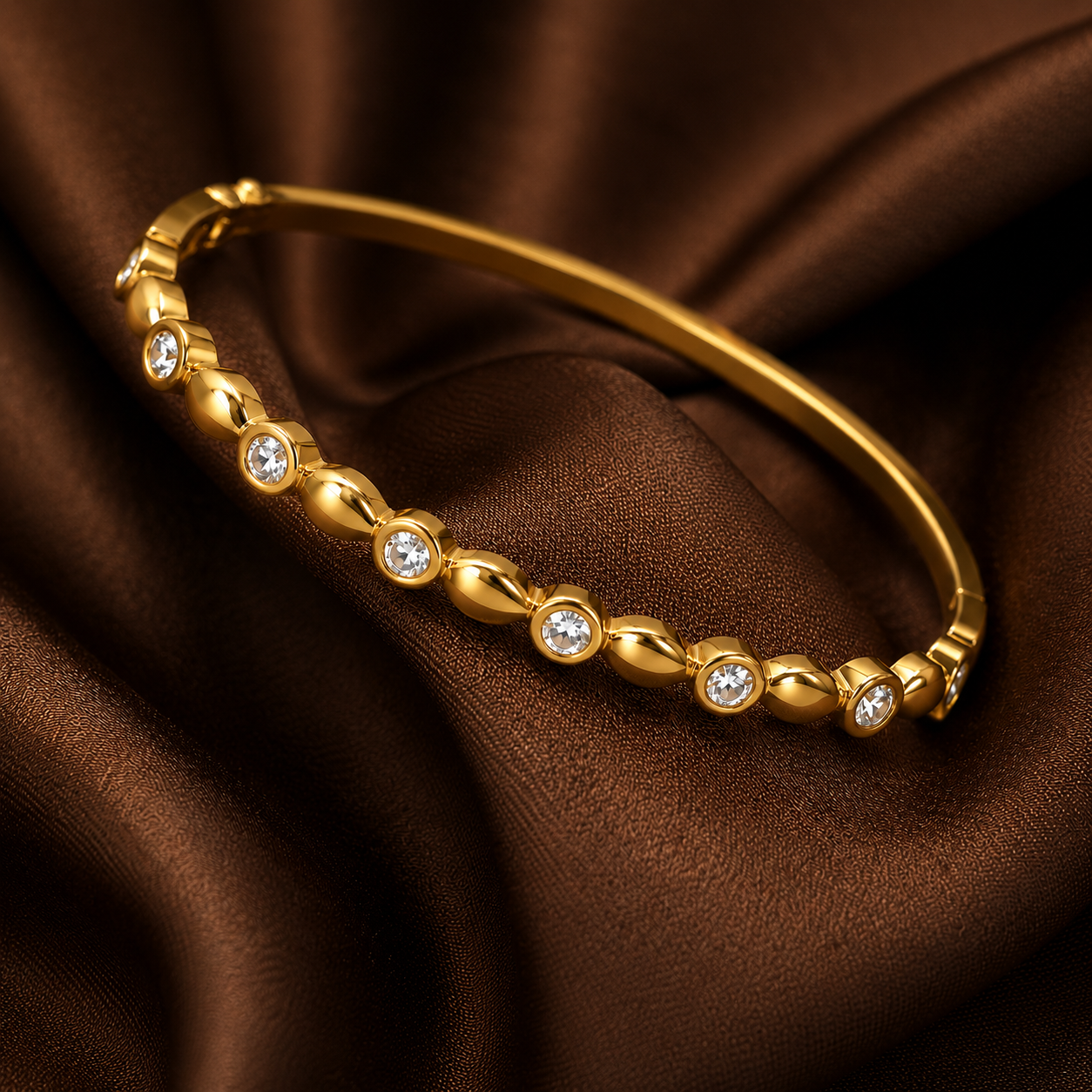 Radiant Dew Bangle Bracelet