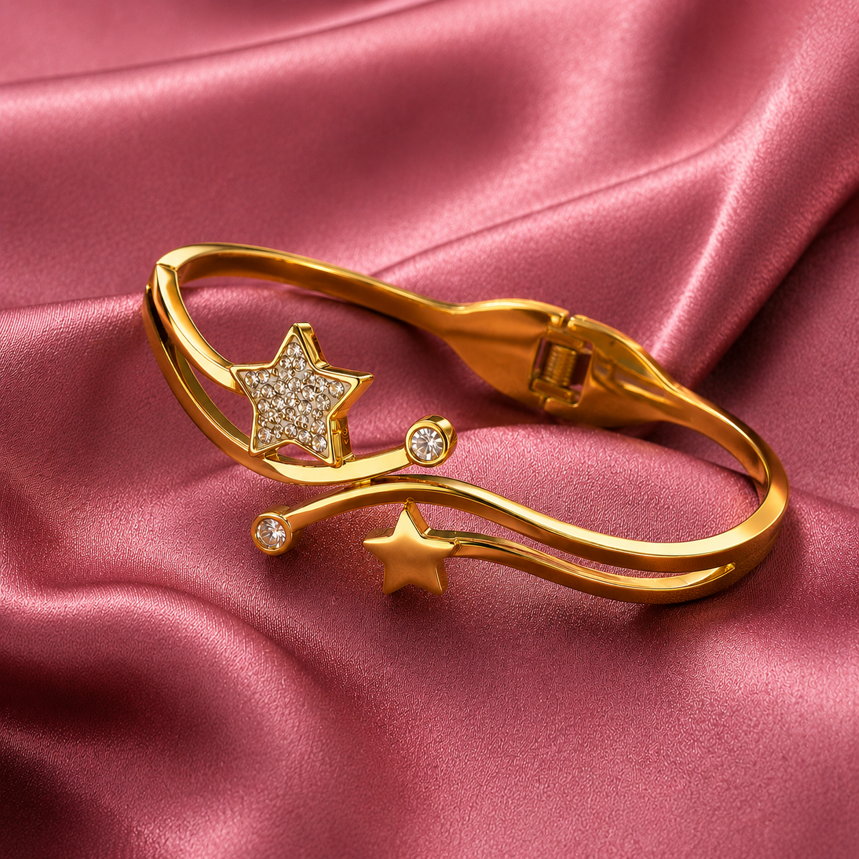 Celestial Starfall Bangle Bracelet