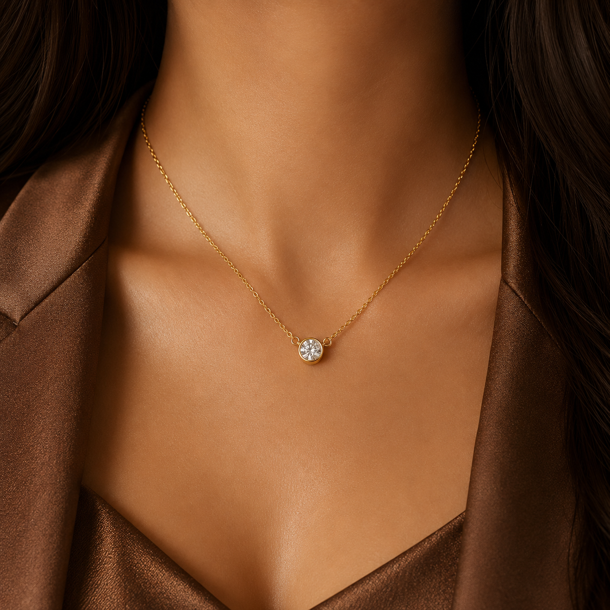 Celeste Halo Necklace
