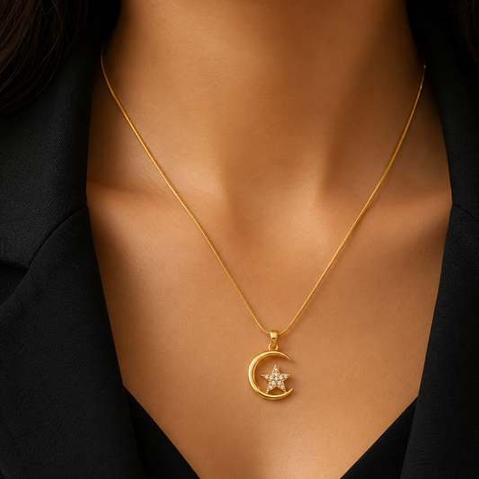 Luna Star Embrace Necklace