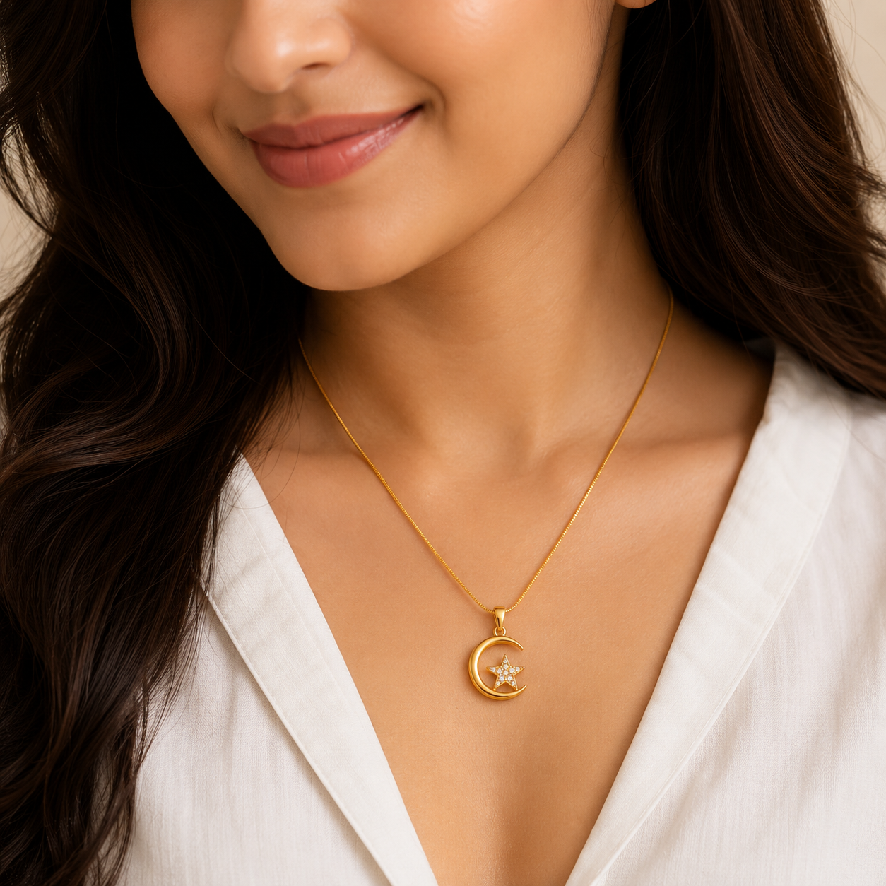 Luna Star Embrace Necklace