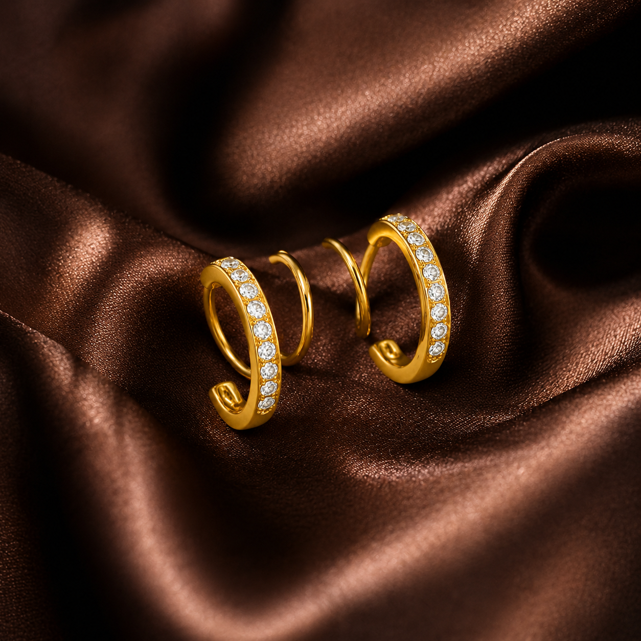 Spiral Spark Earrings