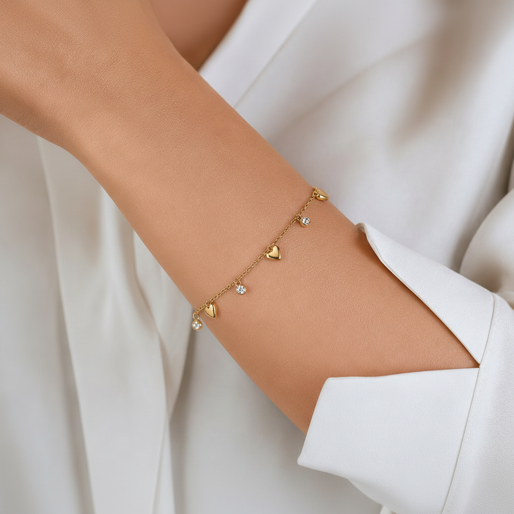 Moonlit Heart Spark Bracelet