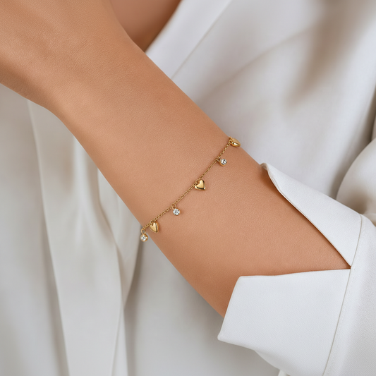 Moonlit Heart Spark Bracelet