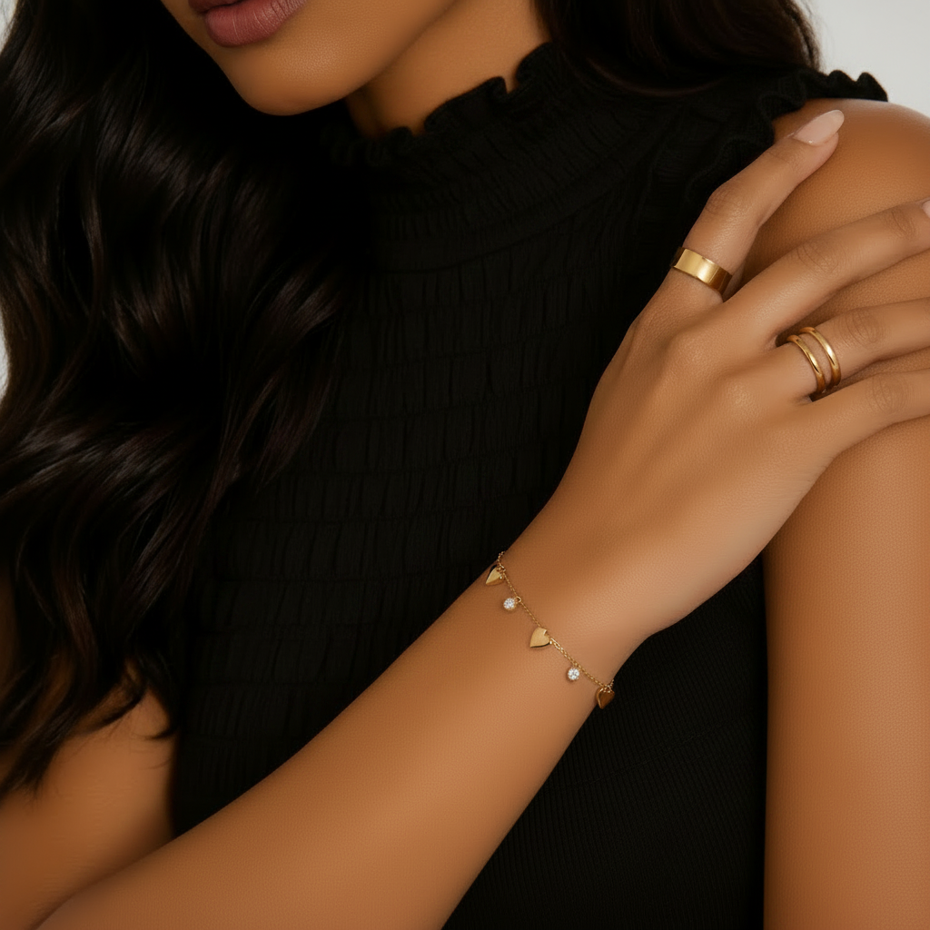 Moonlit Heart Spark Bracelet