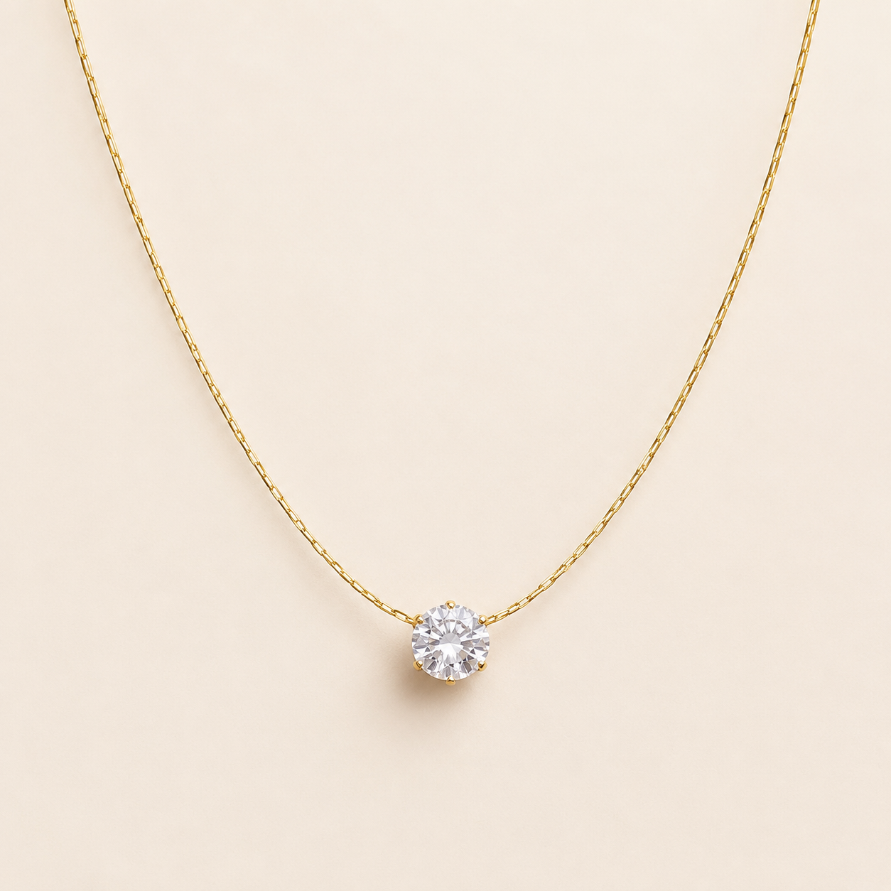 Spark Solitaire Necklace