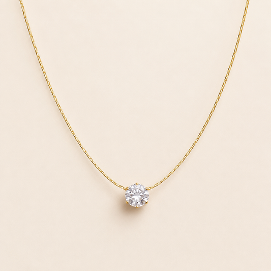 Spark Solitaire Necklace