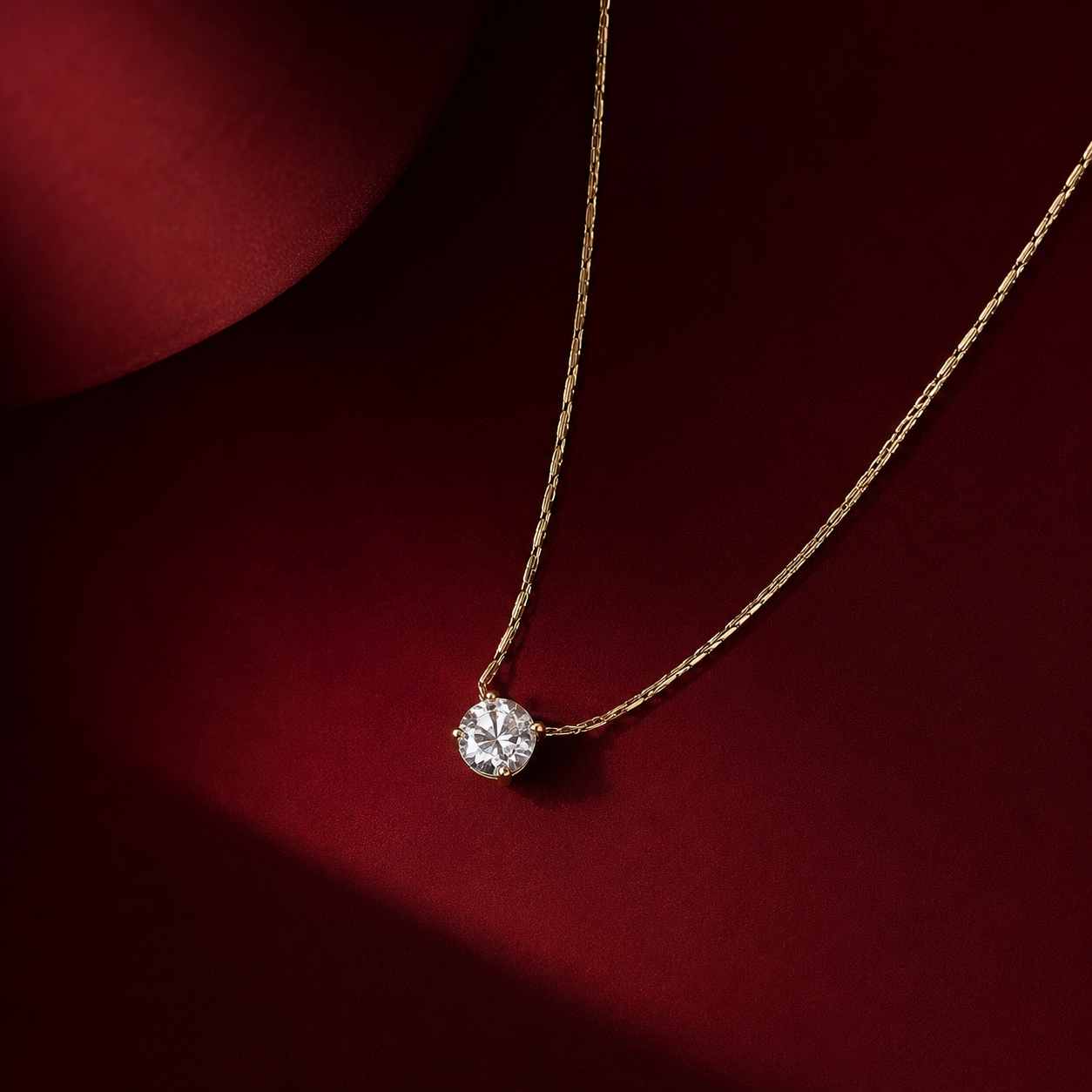 Spark Solitaire Necklace