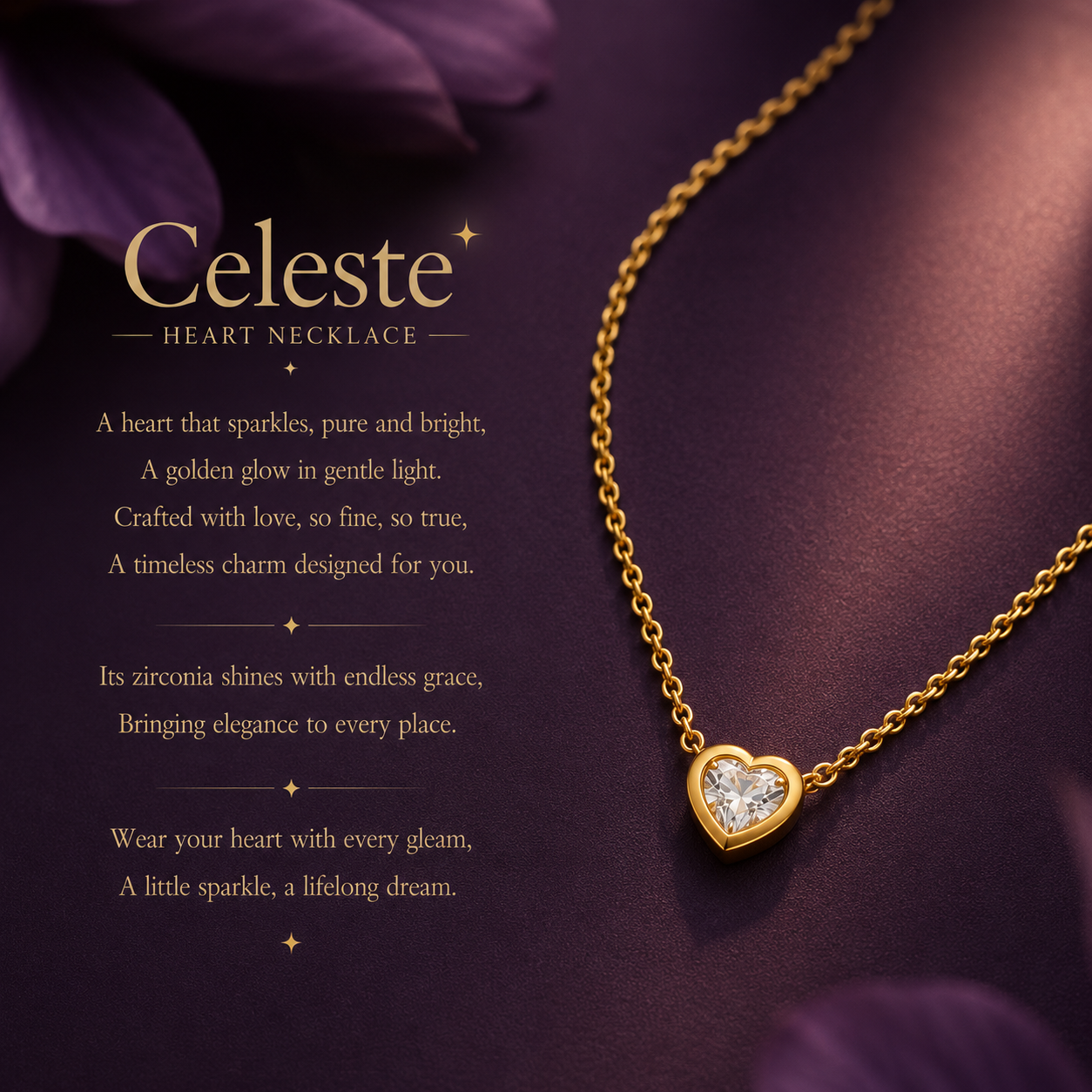 Celeste Heart Necklace