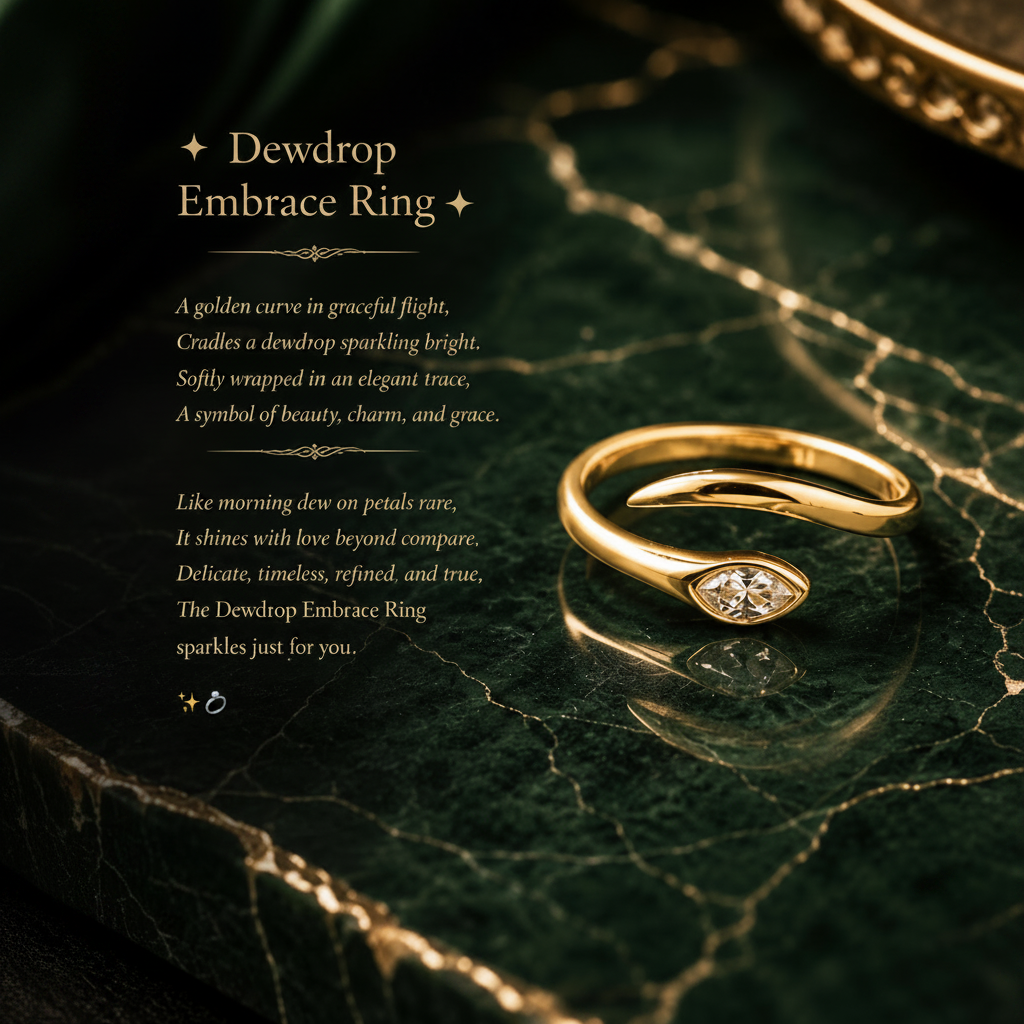 Dewdrop Embrace Ring