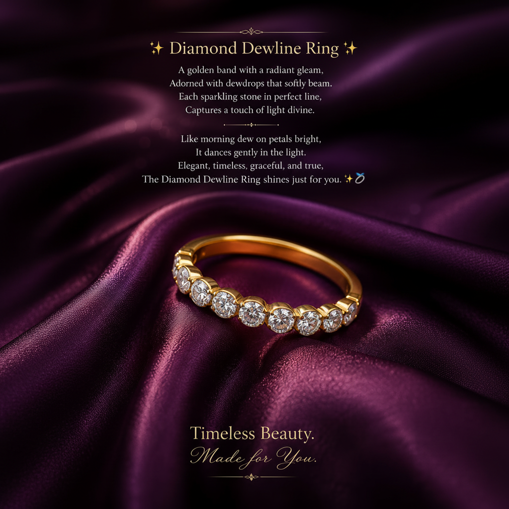 Diamond Dewline Ring