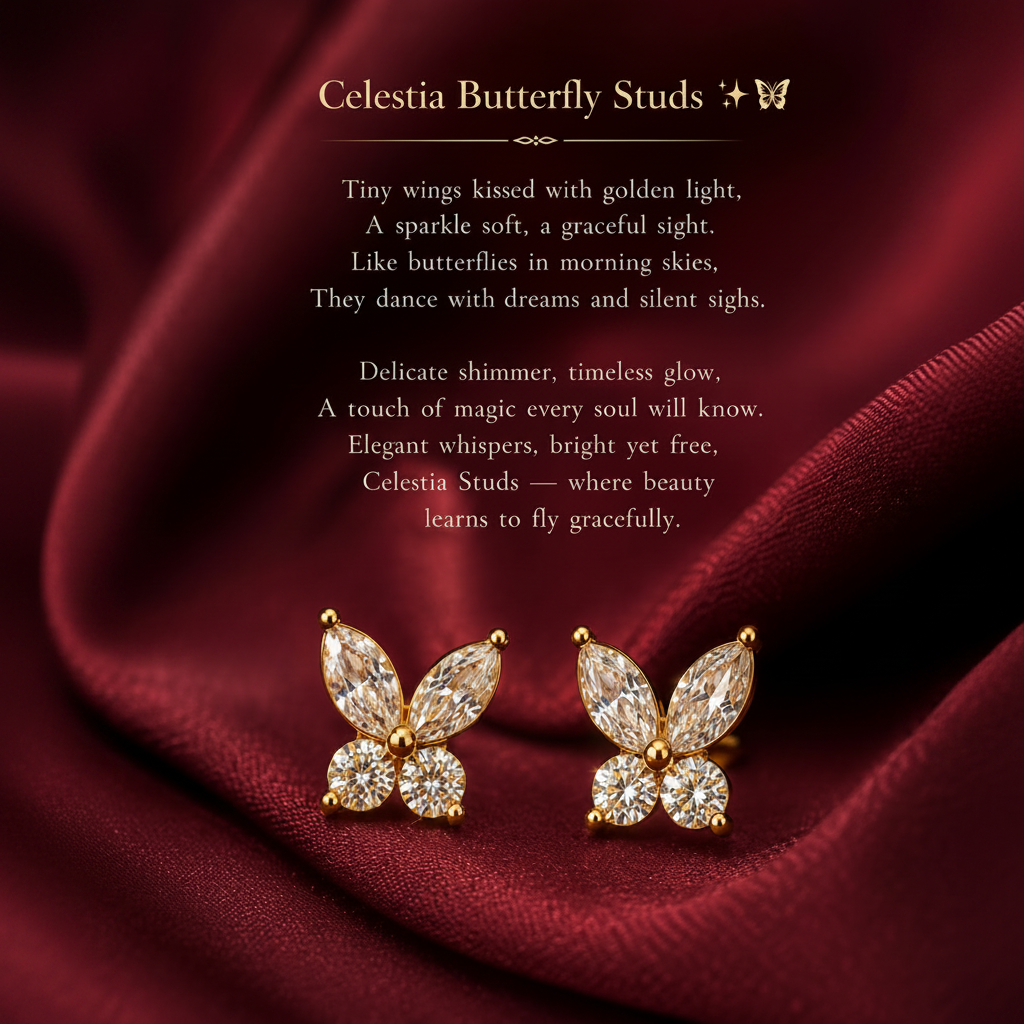 Celestia Butterfly Studs