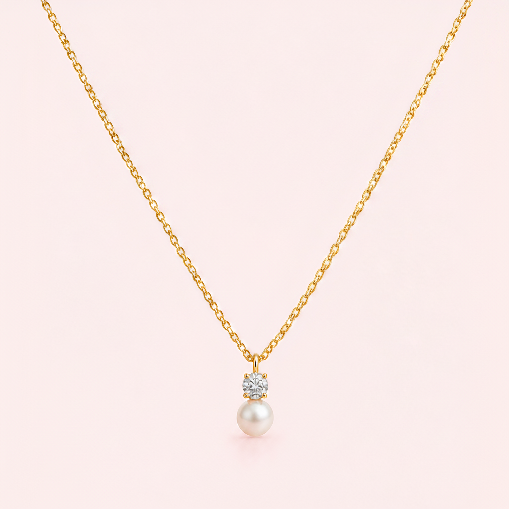 Golden Dew Pearl Necklace