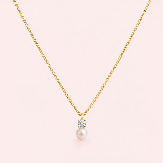 Golden Dew Pearl Necklace