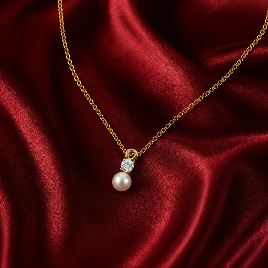 Golden Dew Pearl Necklace