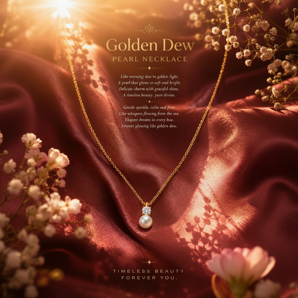 Golden Dew Pearl Necklace
