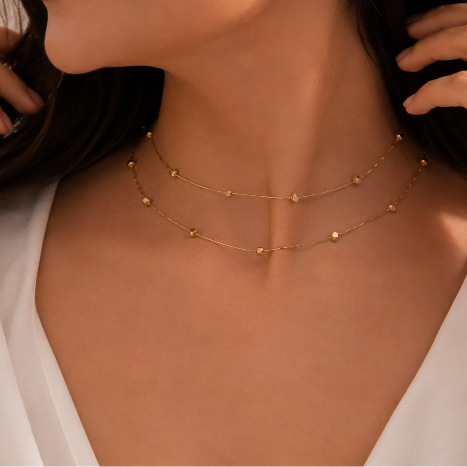 Golden Stardust Necklace