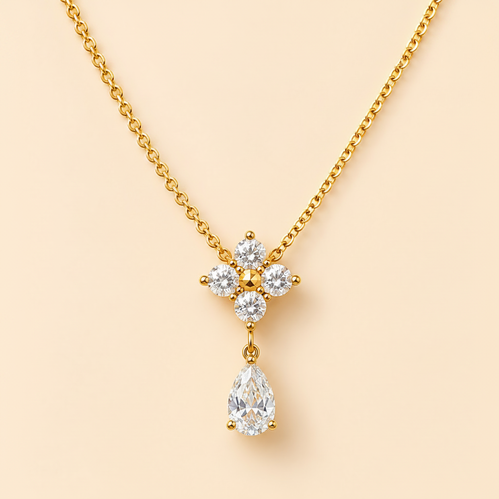 Dewdrop Blossom Necklace