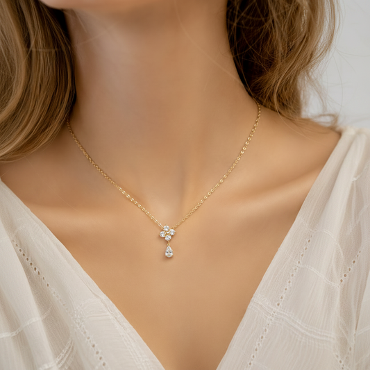 Dewdrop Blossom Necklace