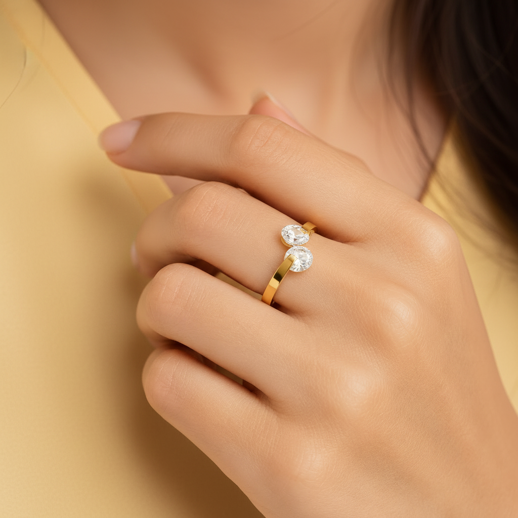 Golden Eclipse Ring