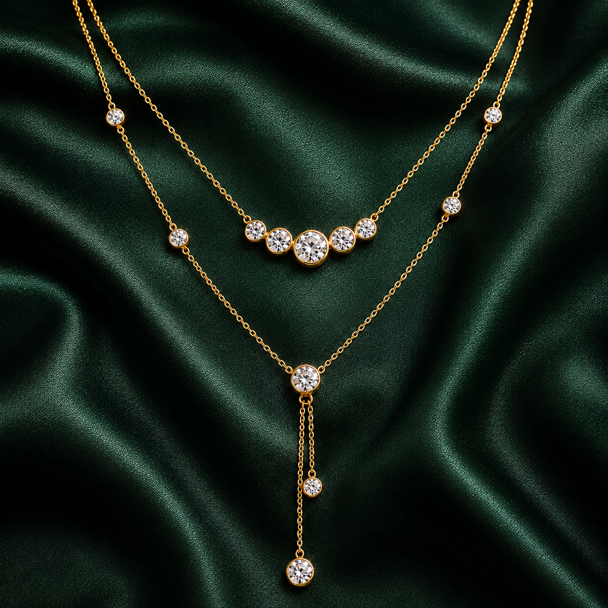 Moonbeam Cascade Necklace