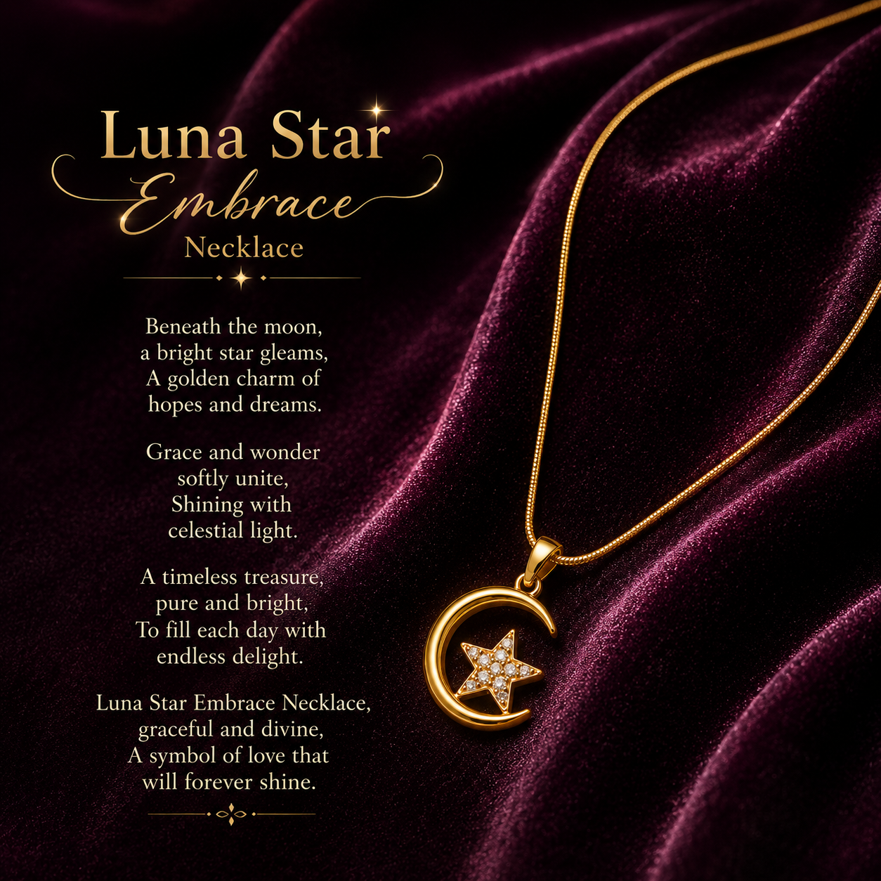 Luna Star Embrace Necklace