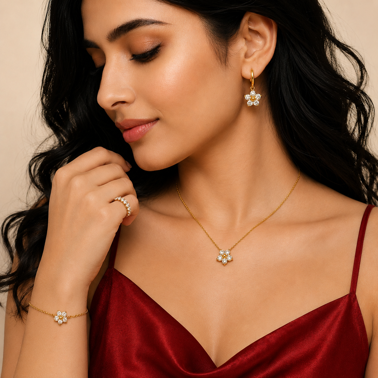 Diamond Blossom Signature Set