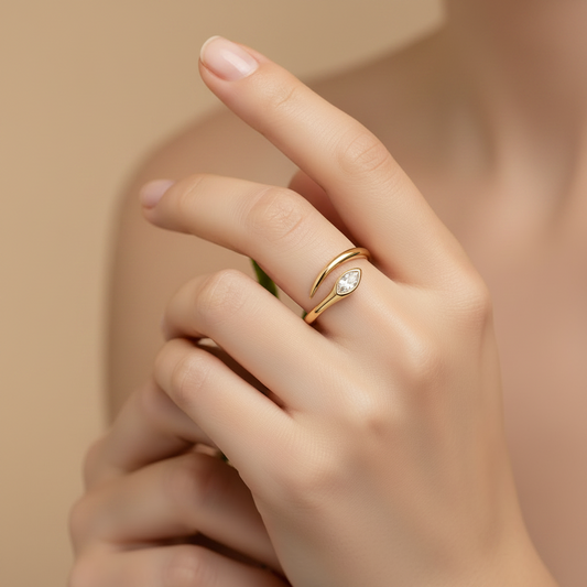 Dewdrop Embrace Ring
